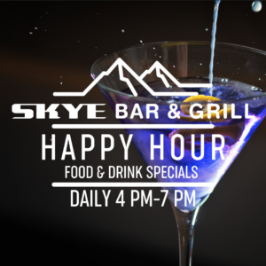 Skye Happy Hour 4 to 7 pm daily